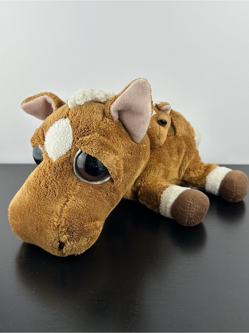 Russ RARE Lil Peepers Hercules Horse & Squeaking Baby Foal 10” Plush Peeper